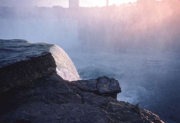 Niagara Falls - Canadian Falls Plunging Water - 1994