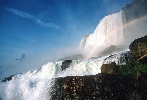 Niagara Falls - American Falls Cascades - 1994. Scanned from Kodachrome 64 slide.