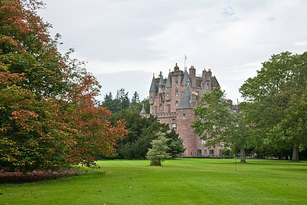 Glamis Castle, Scotland stock photo