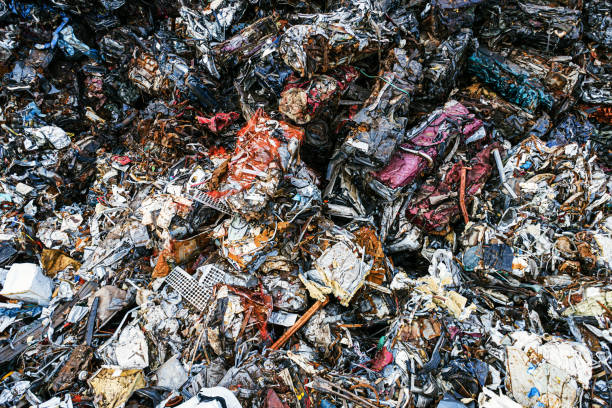 istock Aerial View of Scrapyard 1338790853