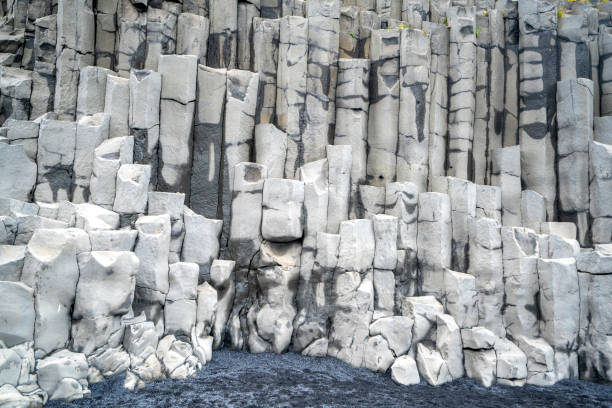 istock Gardar Basalt Columns on Reynisfjara Black Sand Beach, Iceland. 1338795490