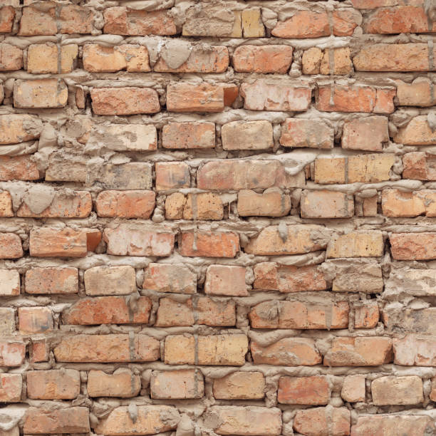 istock Brick White Wall Seamless Wallpaper 