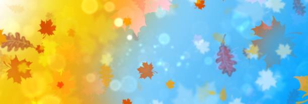 秋のテーマのバナー。紅葉の背景. - autumn leaf frame decoration点のイラスト素材／クリップアート素材／マンガ素材／アイコン素材