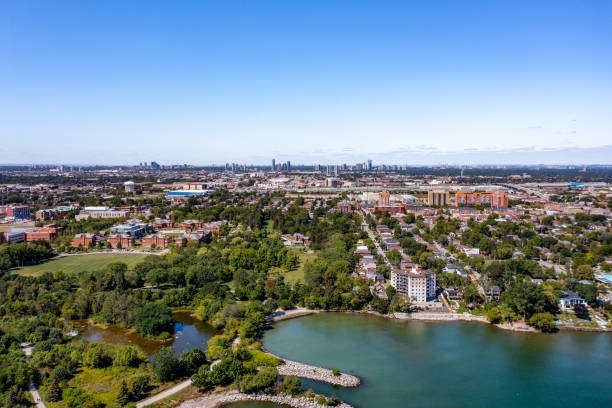 istock Aerial Colonel Samuel Smith Park and Toronto Cityview, Etobicoke, Canada 1338803321