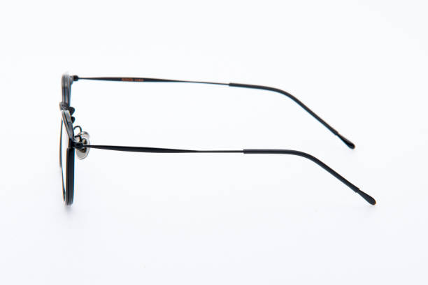 istock Fashion sunglasses black frames on white background. 1338806245