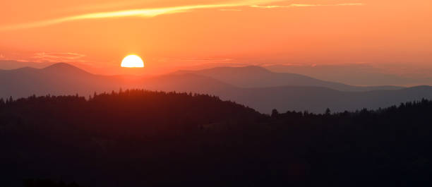 istock Majestic sunset in the mountains landscape 1338806970