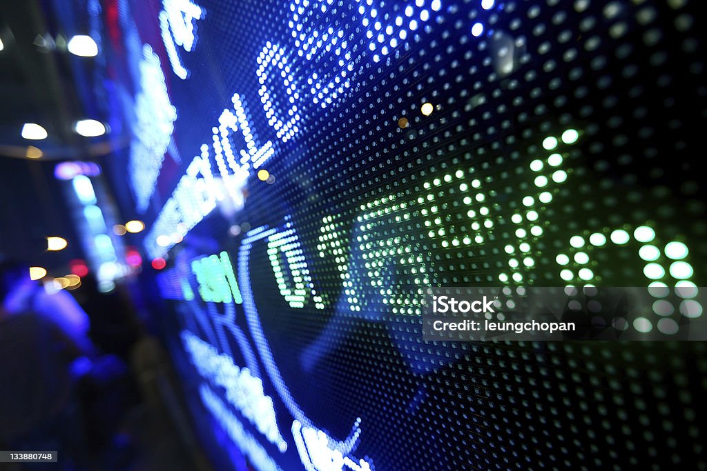 stock market Preisanzeige abstrakte - Lizenzfrei Abstrakt Stock-Foto