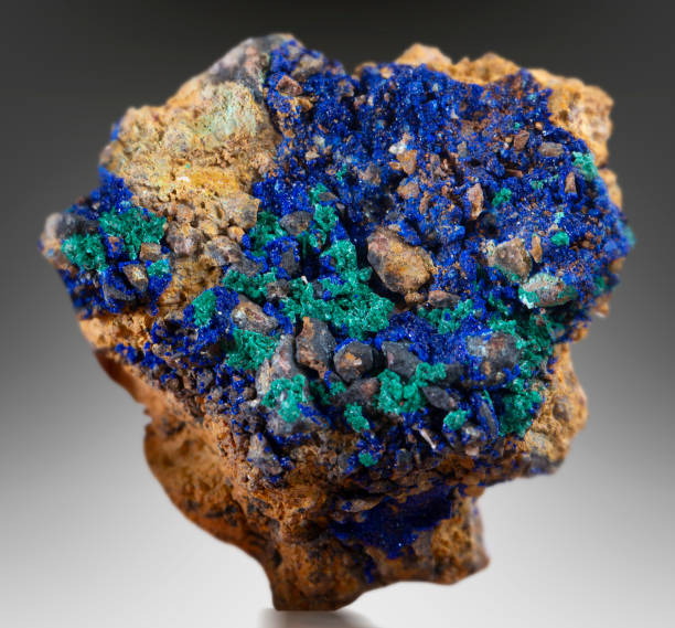istock azurite mineral specimen stone rock geology gem crystal 1338817623