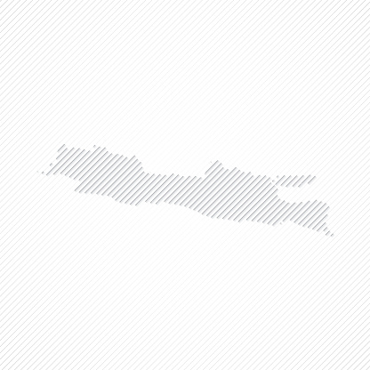 Java Map Simple Outline Java Map Designed With Lines On White Background Stock Illustration ...