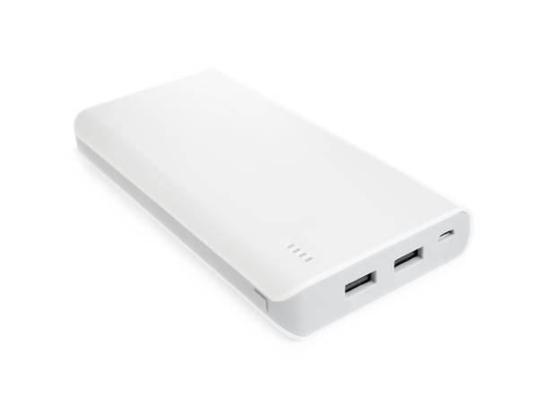 istock Modern external portable charger isolated on white 1338822311
