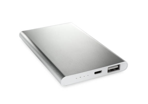 istock Modern external portable charger isolated on white 1338822363