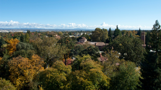 View of the City of Chico from above.
