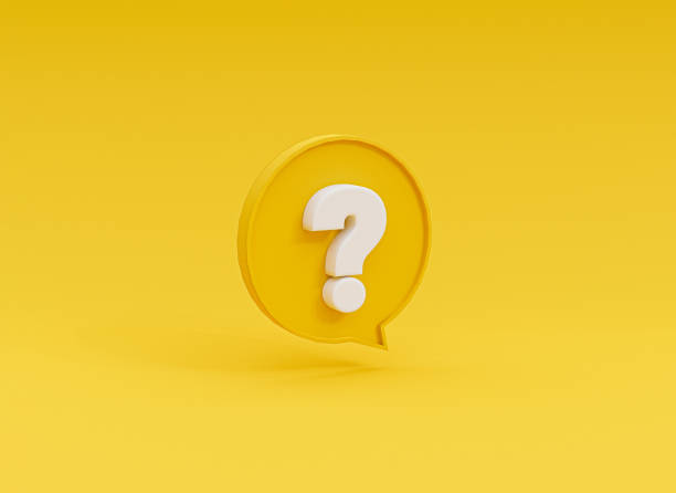 istock White questions mark illustration inside of yellow speech bubble on yellow background for FAQ and question and answer time by 3d rendering. 1338829509