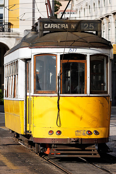 istock Typical Tram in old street 133883698