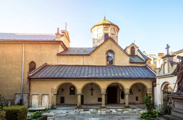 ormiańska katedra wniebowzięcia najświętszej maryi panny we lwowie, ukraina - european culture spirituality traditional culture famous place zdjęcia i obrazy z banku zdjęć