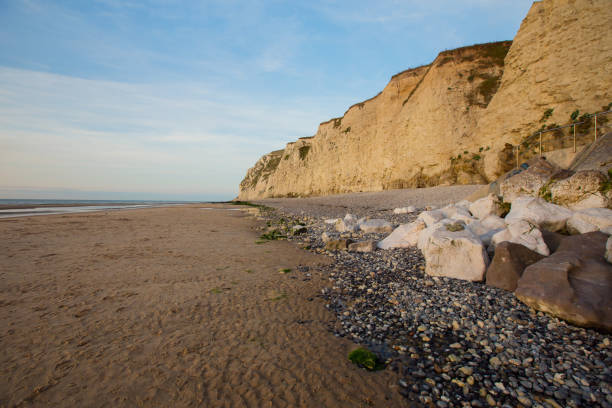 istock Evening on a beach in Cap Blanc Nez, France 1338840896