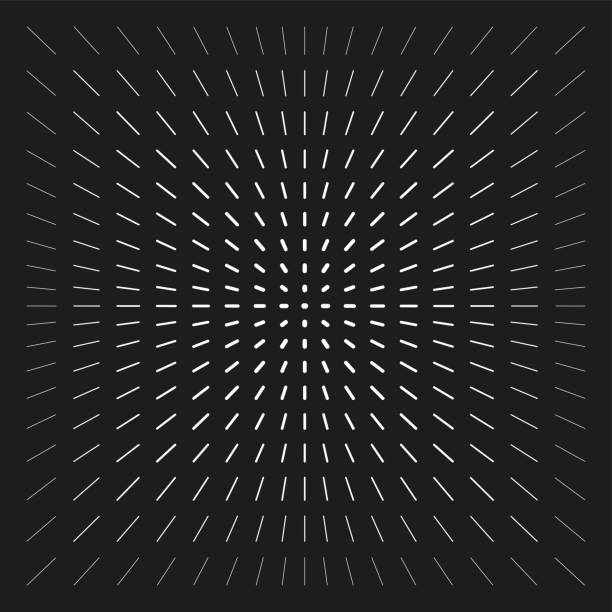 illustrazioni stock, clip art, cartoni animati e icone di tendenza di moderna astratta prospettiva forme geometriche texture nera - square isometric