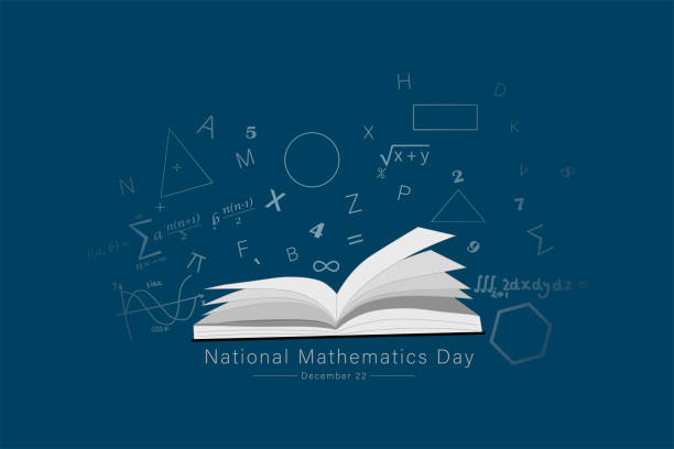 ilustrações, clipart, desenhos animados e ícones de dia nacional da matemática 22 de dezembro - matemática