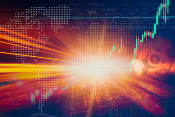 istock High speed business performance and technology concept, Acceleration super fast speedy motion blur for background. 1338845429