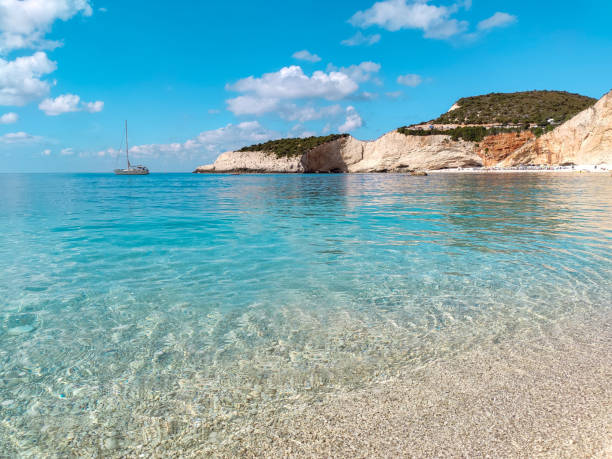 istock Pebble Porto Katsiki beach, Lefkada island, Greece 1338850115