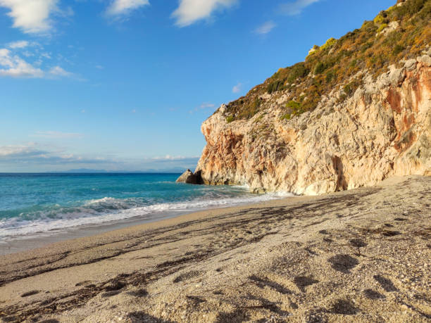 istock Mylos beach with azure sea, Lefkada island, Greece 1338850869
