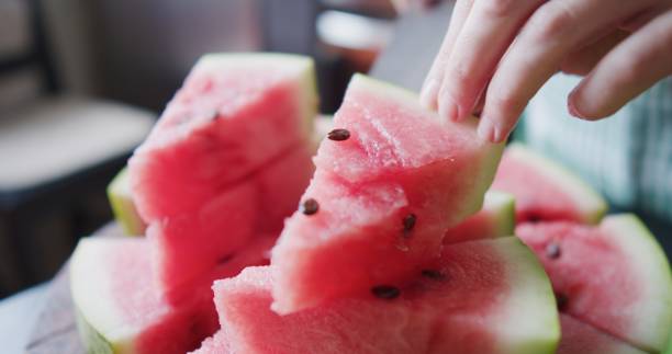 istock Making watermelon smoothie at home 1338851827