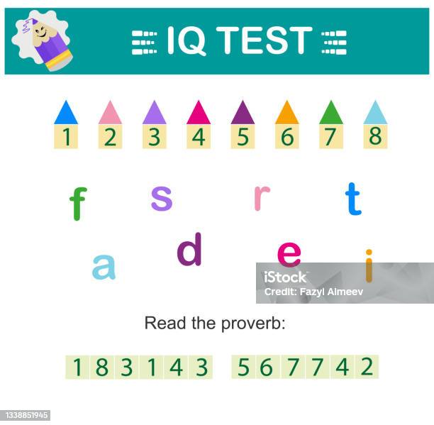 Iq Test Stock Illustration - Download Image Now - Arts Culture and Entertainment, Asking, Back to School