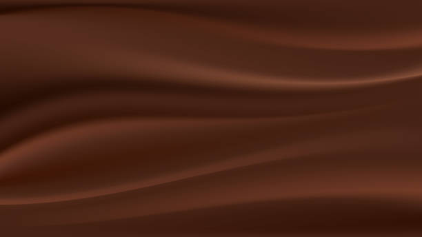 チョコレートの波、抽象的な背景。ベクトルの図 - brown swirl design pattern点のイラスト素材／クリップアート素材／マンガ素材／アイコン素材