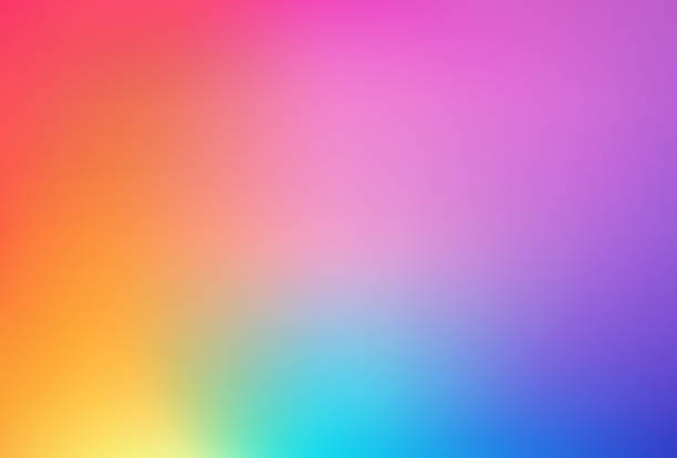 a Abstract smooth blurred colored mesh background. Colorful gradient vibrant colors. Colorful sleek banner template, Background, Card, Book Illustration, landing page purple and orange gradient background stock illustrations