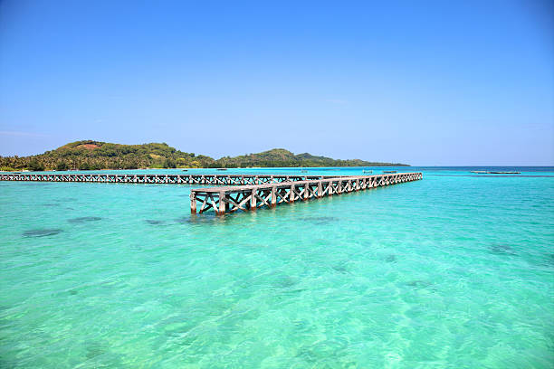 istock Jetty on a paradise island 133886348