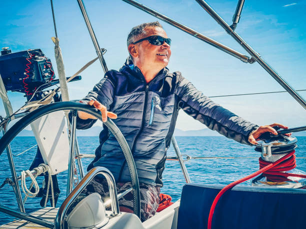 istock Skipper on sailboat 1338867119
