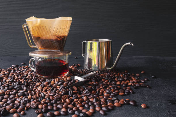istock Drip coffee cup and roasted coffee beans 1338871546
