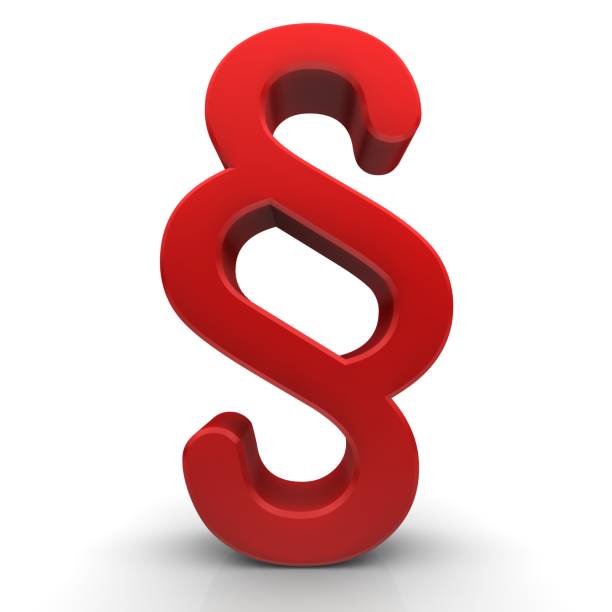 istock Red article symbol paragraph sign legal advice impressum icon 3d rendering graphic illustration isolated on white background in high resolution for print, web and business presentations 1338871603