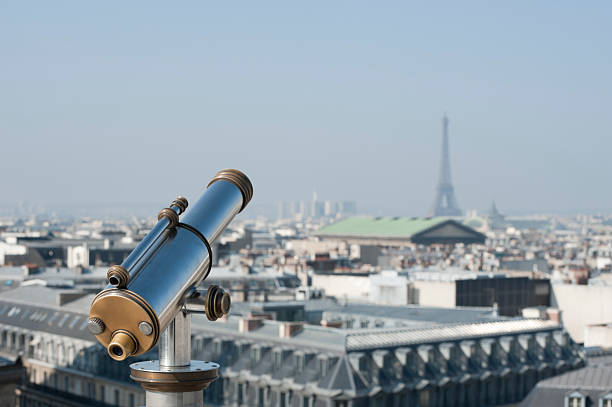 istock Telescope looking towards Eiffel Tower - Paris tourism 133887364