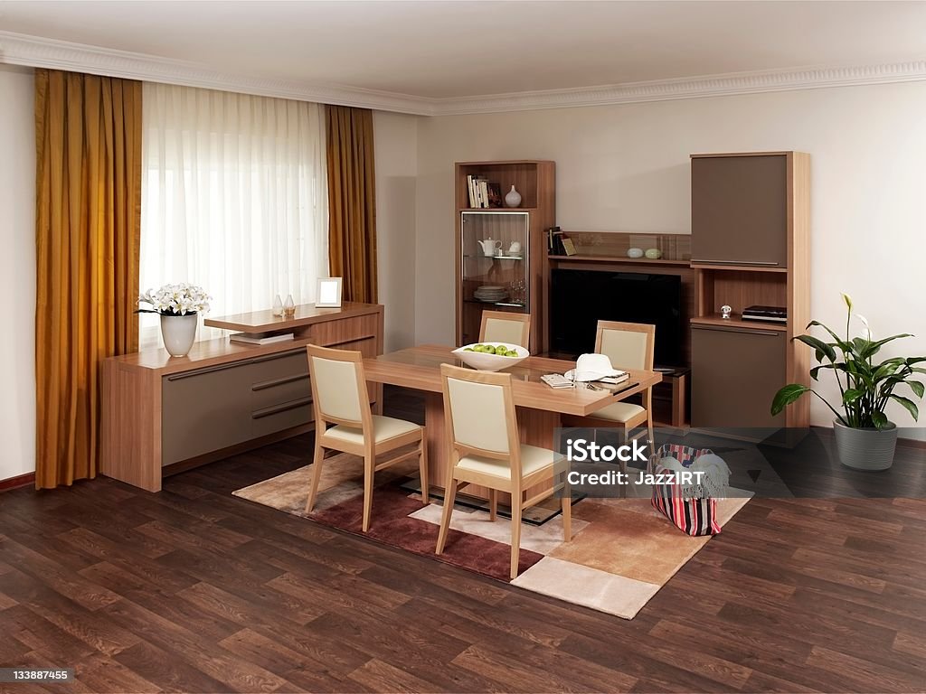 Wohnzimmer - Lizenzfrei Bilderrahmen Stock-Foto