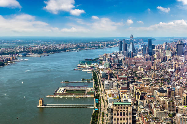 istock Aerial view of Manhattan 1338874616