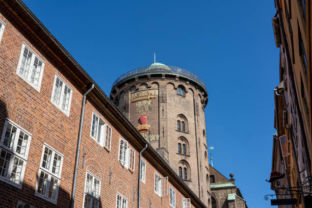 Copenhagen, Denmark - September 03, 2021: The Round Tower in the historic city centre.