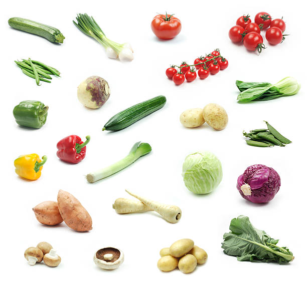 Collection of vegetables stock photo