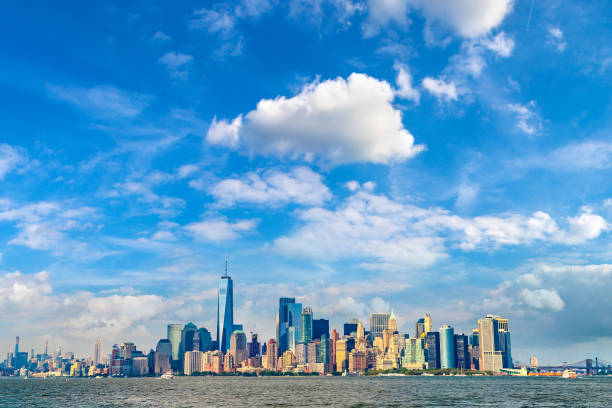 istock Manhattan cityscape in New York 1338882518