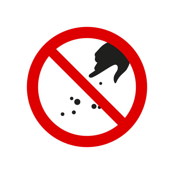 Hand silhouette feeding ban prohibition sign. Do not feed the animals symbol isolated on white. Vector illustration Hand silhouette feeding ban prohibition sign. No symbol, do not sign, circle backslash symbol. Do not feed the animals symbol isolated on white. Vector illustration. animals feeding stock illustrations