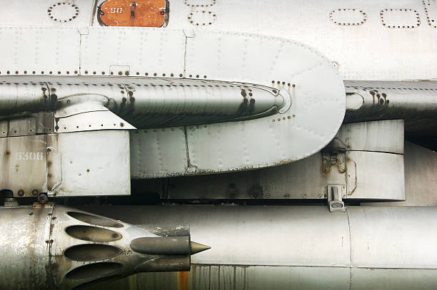 istock Close-up of rusty aircraft surface 133888401