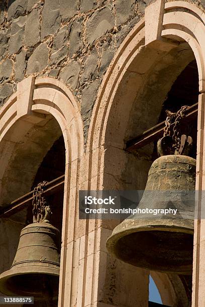 Historic Church Bells Stock Photo - Download Image Now - Architectural Feature, Baja California Peninsula, Bell