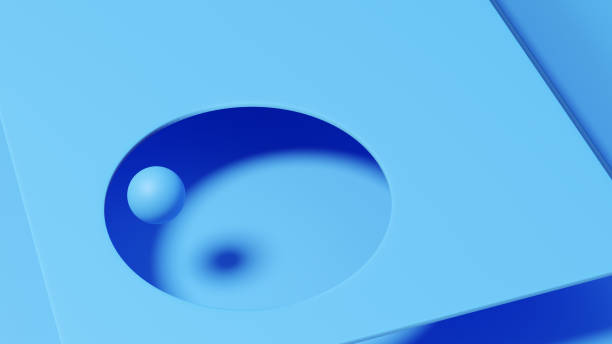 istock Surreal digital shapes in colorful environments 1338888905