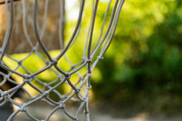 istock Close up of a basketball net. 1338892732