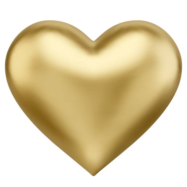 istock Vector Illustration of Isolated Golden Heart 1338897518