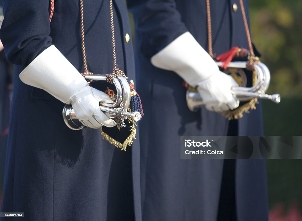 Последнее сообщение buglers - Стоковые фото Без людей роялти-фри