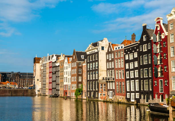 istock Damrak Waterfront in Amsterdam, the Netherlands 1338899915