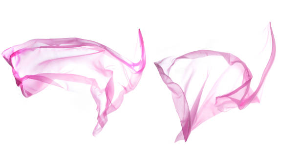 istock Smooth elegant transparent pink cloth 1338904339