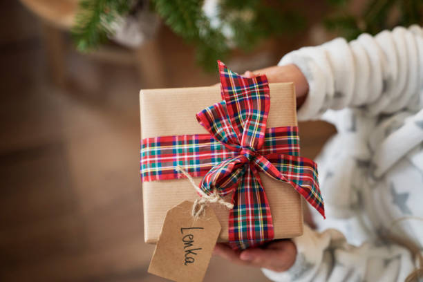 istock Close up of Christmas presents 1338908369