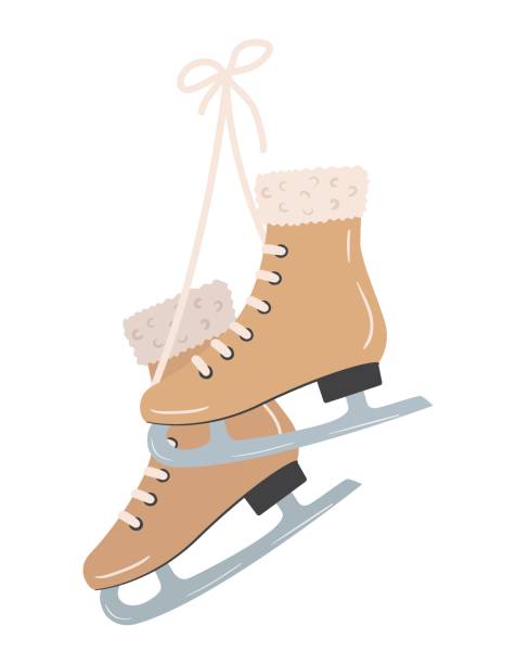 istock Pair of vintage ice skates 1338911156